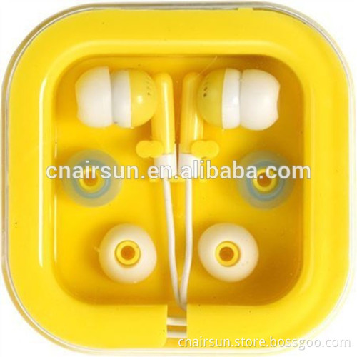 In-ear Wired Earphone With Square Plastic Box
